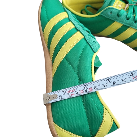 ADIDAS Green Yellow Tokyo Slim Lace Up Sneakers Size 7.5 - Picture 15 of 16